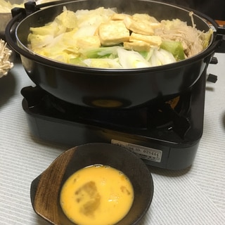 鉄鍋de簡単すき焼き♪